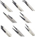 Precision Tweezer Set - FEITA Antistatic Replaceable Fiber Tip Stainless Steel ESD Tweezers for Electronics, Jewelry-Making, Laboratory, Hobby (8 ...